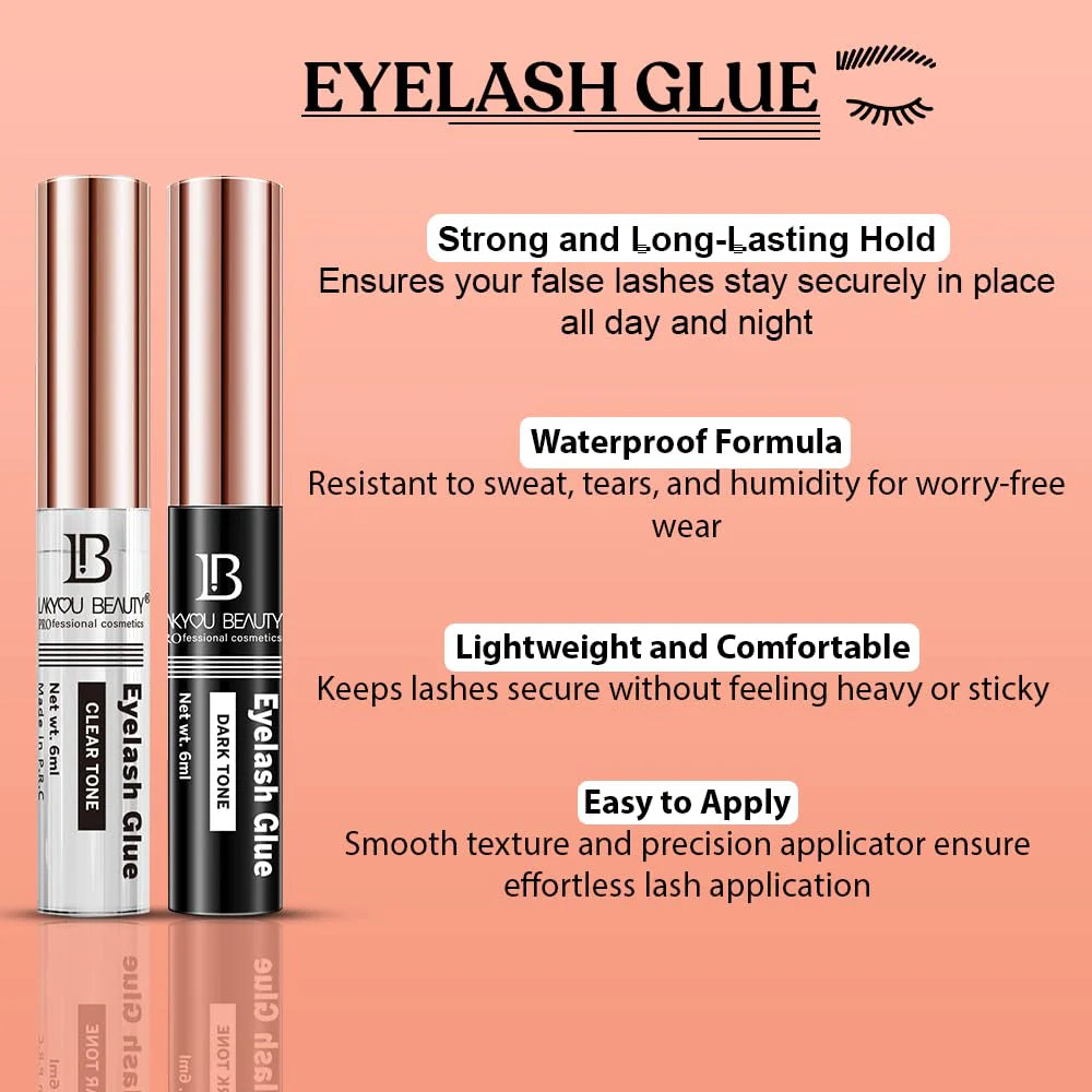 Lakyou Beauty Waterproof Eyelash Glue Clear Tone