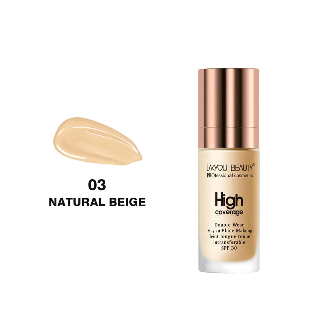 Lakyou Beauty High Coverage Foundation - 30ml