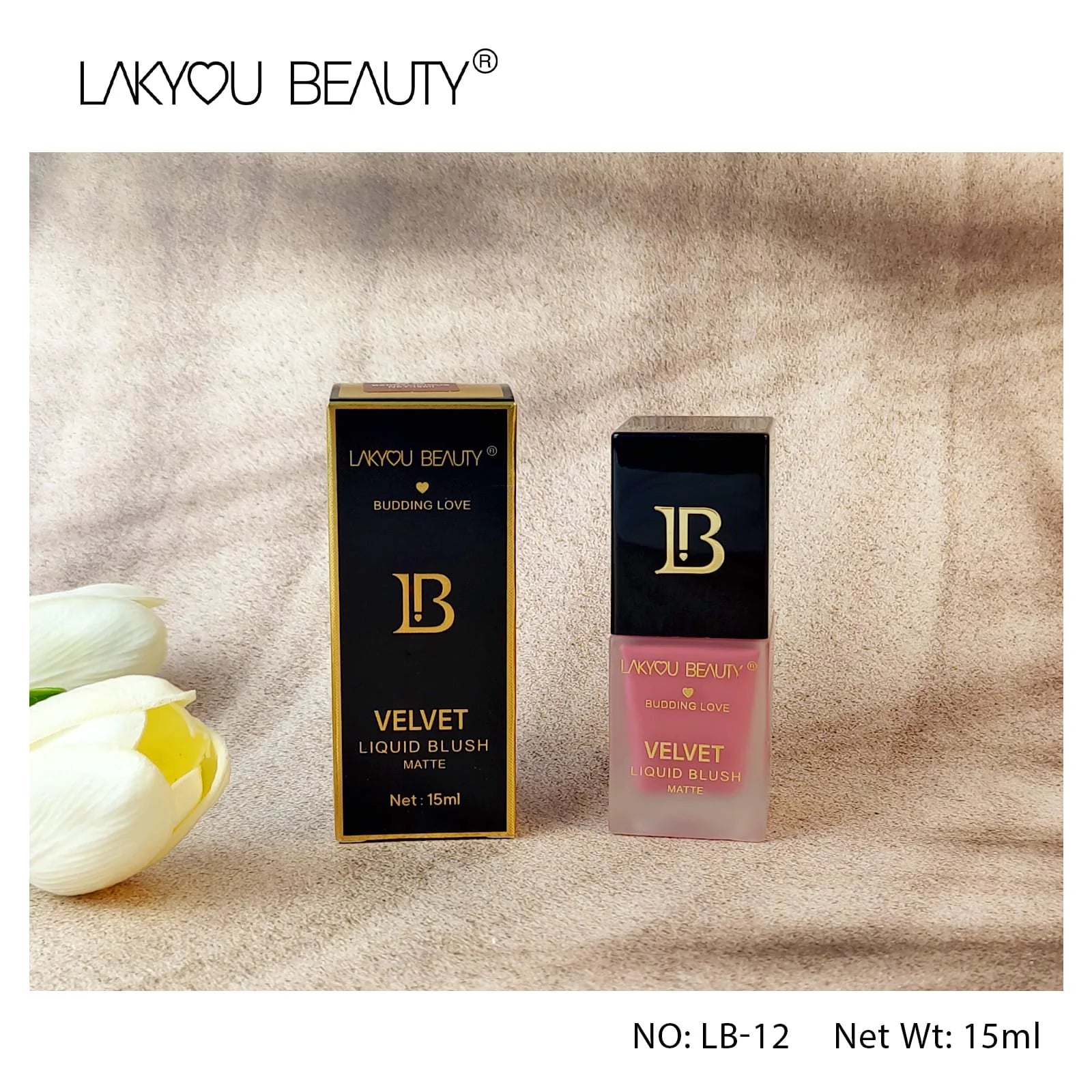 Lakyou Beauty Budding Love Valvet Liquid Matte Blush - 15ml