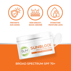 SPF 70 Broad Spectrum Sunblock Sunscreen