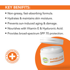 SPF 70 Broad Spectrum Sunblock Sunscreen