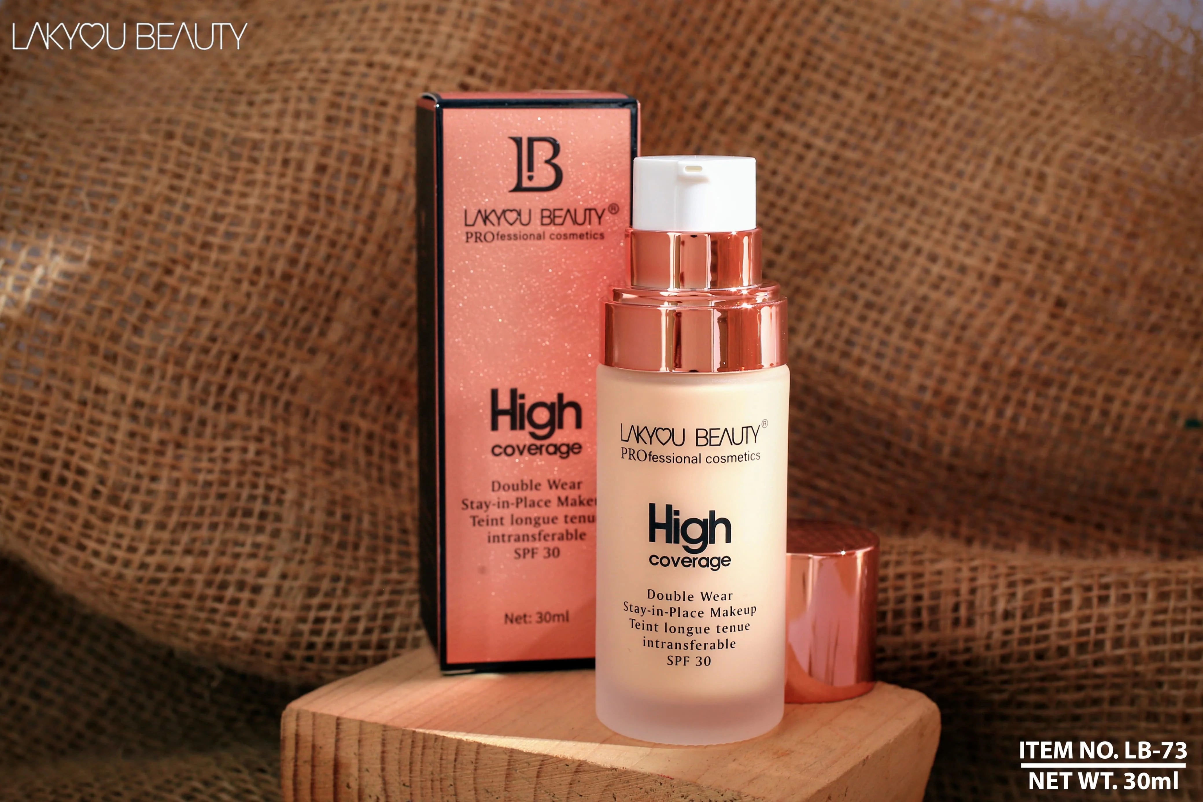 Lakyou Beauty High Coverage Foundation - 30ml